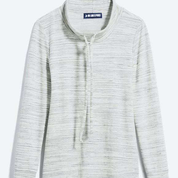 Ink Love & Peace Tops - Comfy Drawstring Knit Top